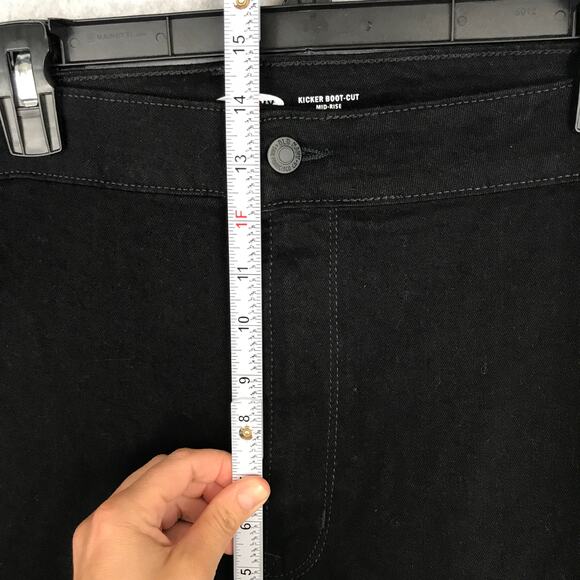 Old Navy Jeans Womens Plus Size 28 Black Kicker Bootcut Stretch Capsule READ - Picture 6 of 12